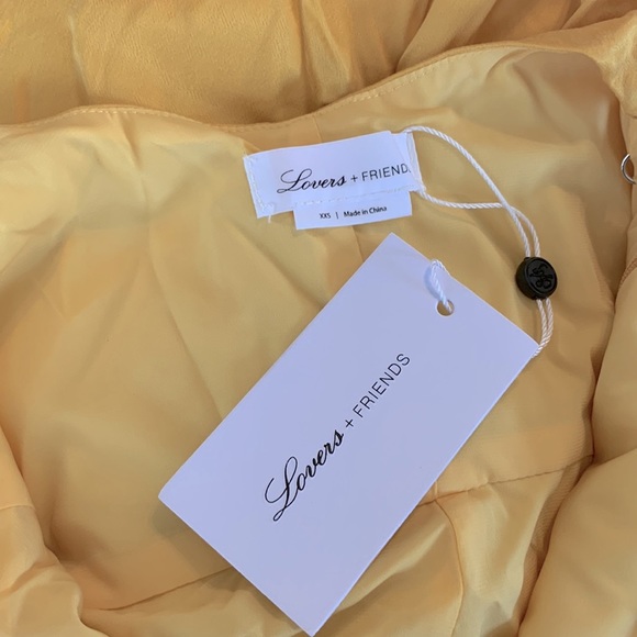NWT Lovers + FRIENDS TAYLOR Gown in Golden Rod - Picture 4 of 8